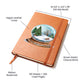 Watercolor Christmas Snow Globe 024 - Vegan Leather Journal