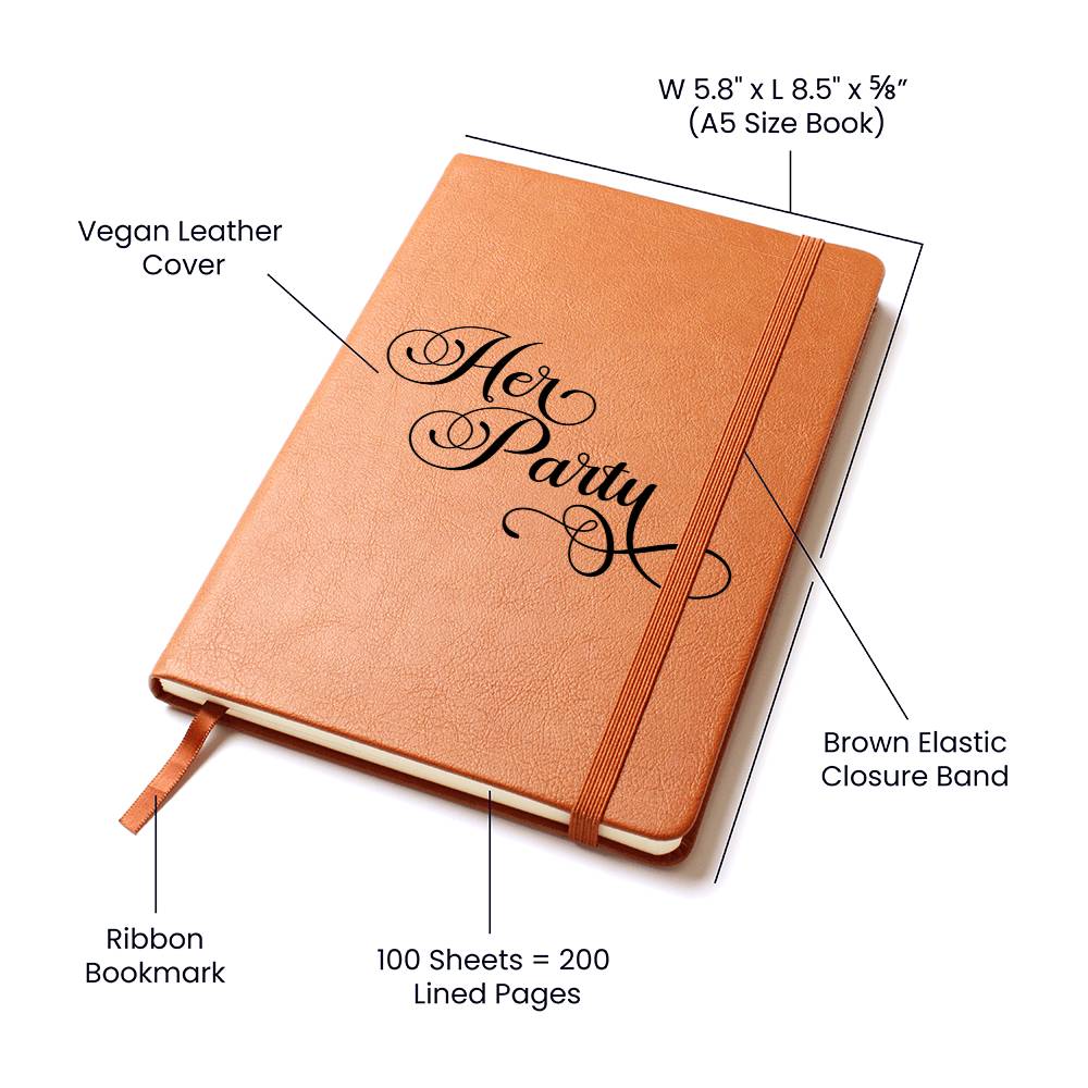 Her Party - Vegan Leather Journal