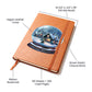 Watercolor Christmas Snow Globe 011 - Vegan Leather Journal
