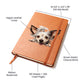 Chinese Crested Peeking - Vegan Leather Journal