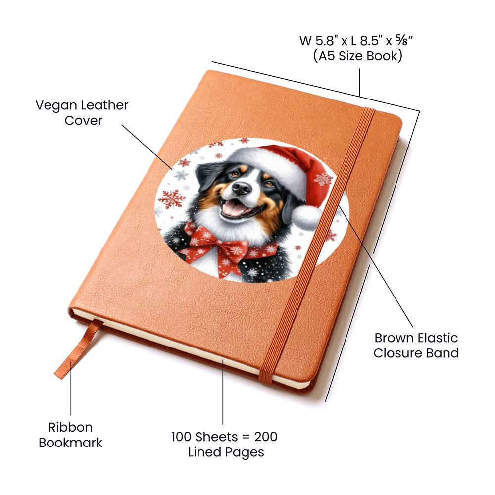 Christmas Dog - Appenzeller Sennenhund - Vegan Leather Journal