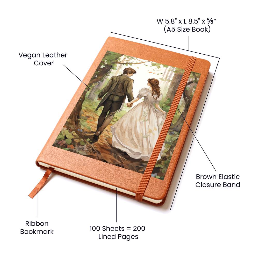 Valentine's Day Art 267 - Vegan Leather Journal