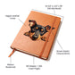 Doberman Pinscher Peeking - Vegan Leather Journal