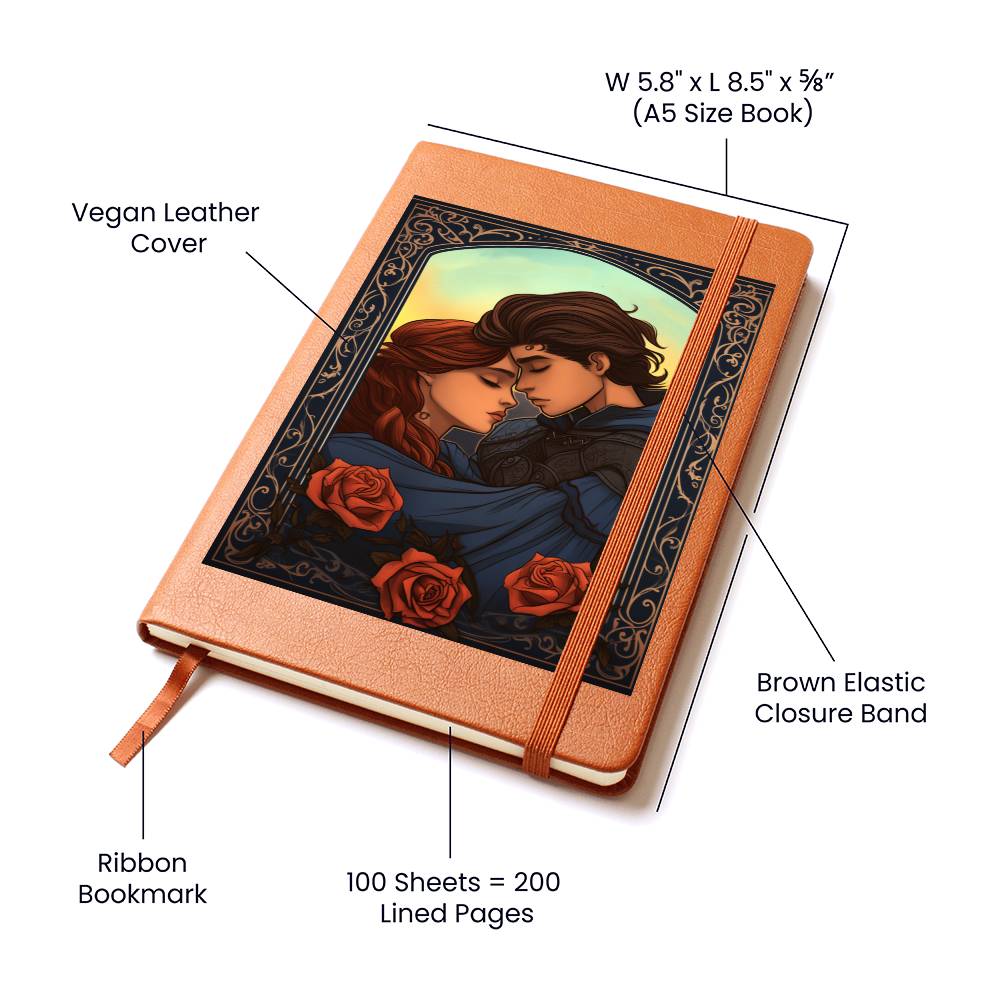 Valentine's Day Art 347 - Vegan Leather Journal
