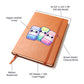 Cute Back to School Sticker 103 - Vegan Leather Journal
