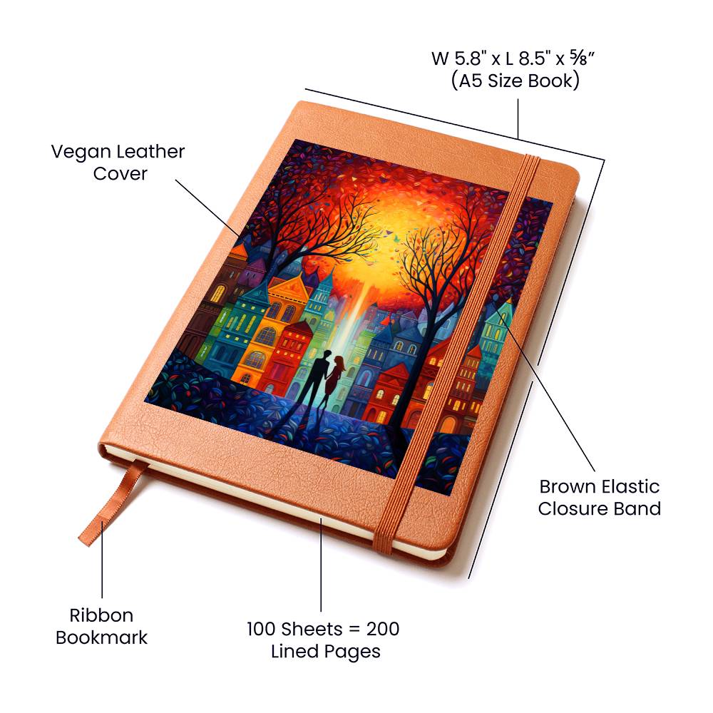 Valentine's Day Art 459 - Vegan Leather Journal