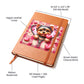 Valentine's Day Dog And Zipper 020 - Vegan Leather Journal