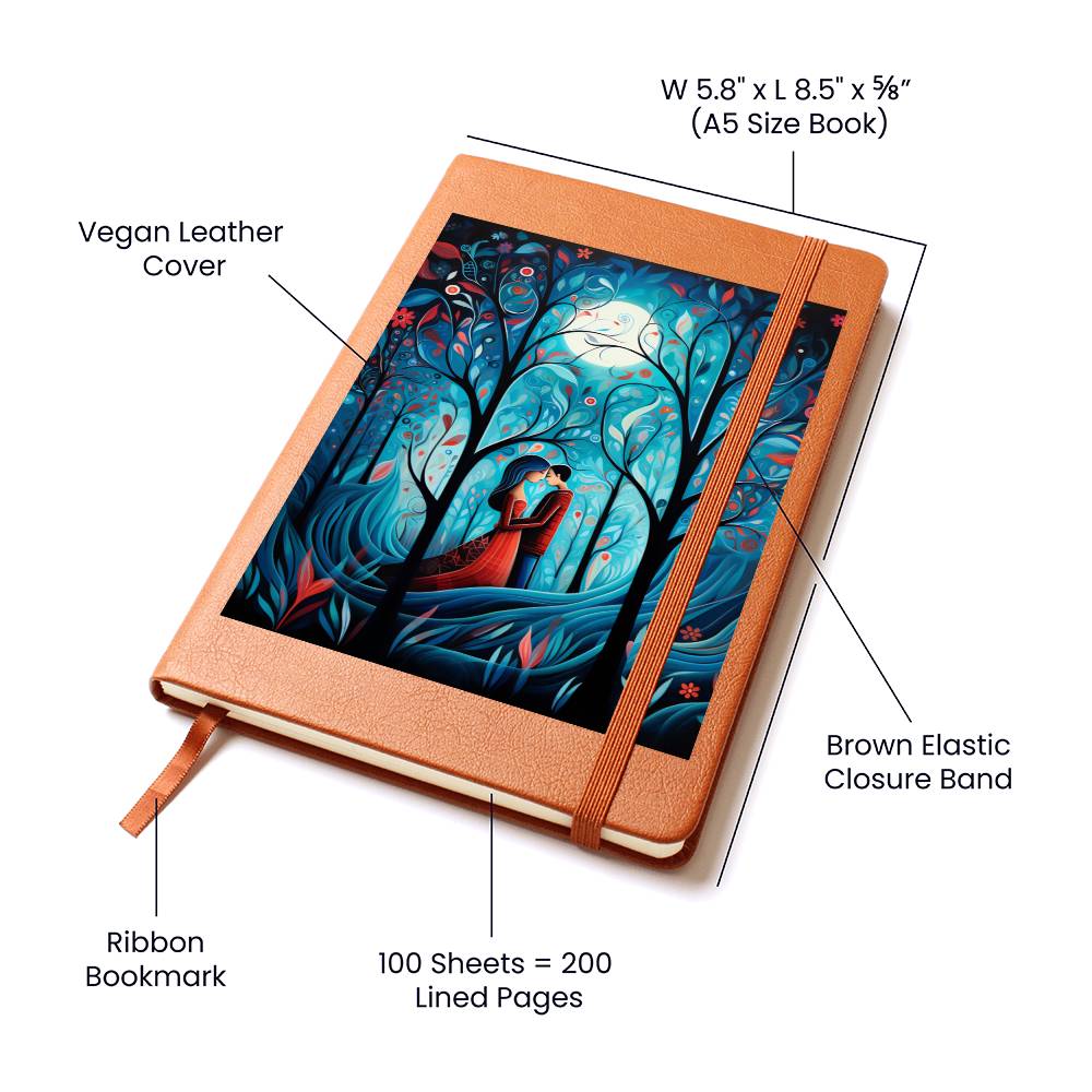 Valentine's Day Art 290 - Vegan Leather Journal