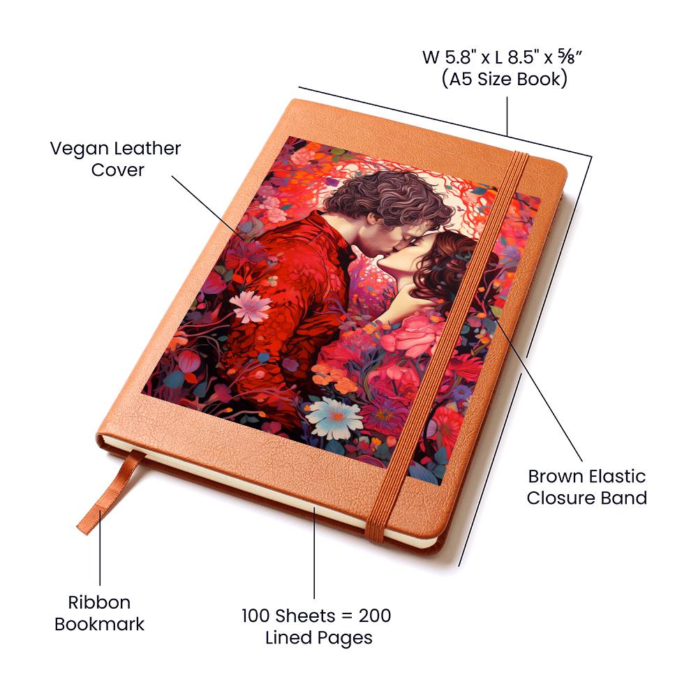 Valentine's Day Art 260 - Vegan Leather Journal