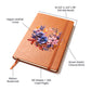 Floral Flower Wreath 126 - Vegan Leather Journal