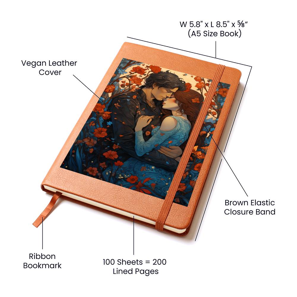 Valentine's Day Art 341 - Vegan Leather Journal