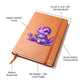 Colorful Baby Dinosaur 020 - Vegan Leather Journal