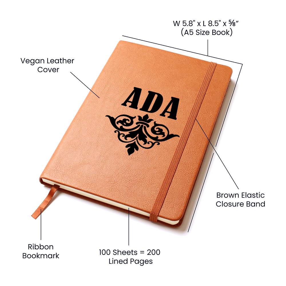 Ada v01 - Vegan Leather Journal