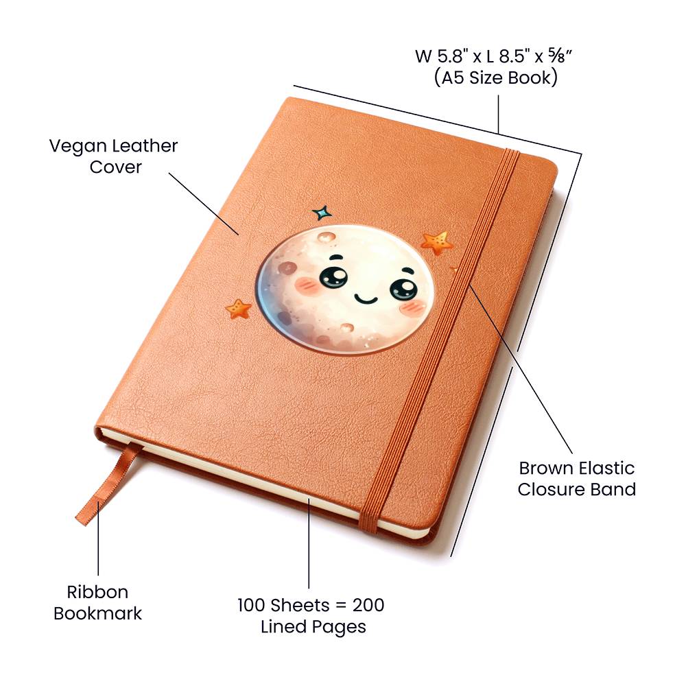 Cute Halloween Sticker 065 - Vegan Leather Journal