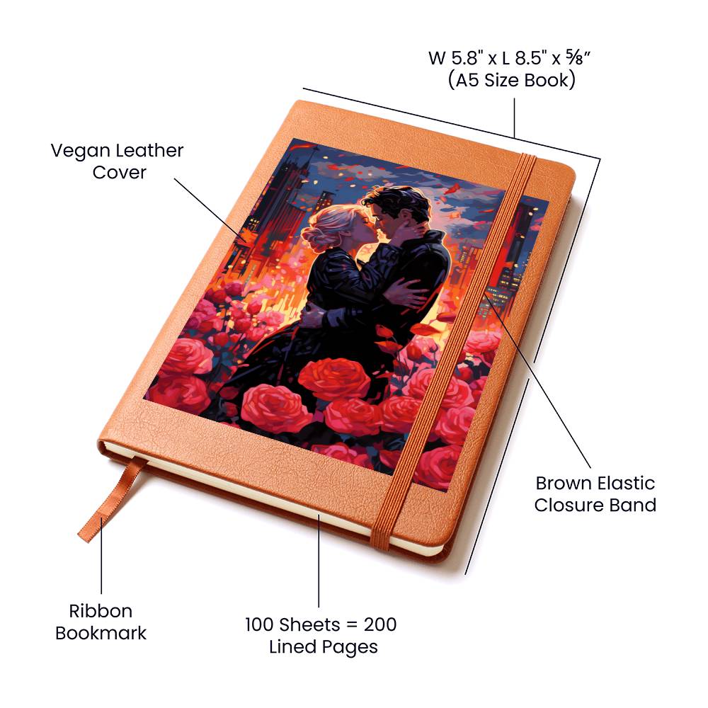 Valentine's Day Art 073 - Vegan Leather Journal