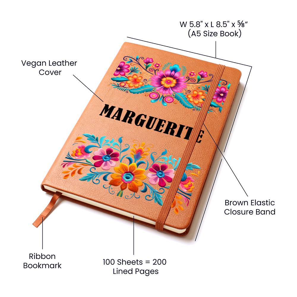 Marguerite (Mexican Flowers 1) - Vegan Leather Journal