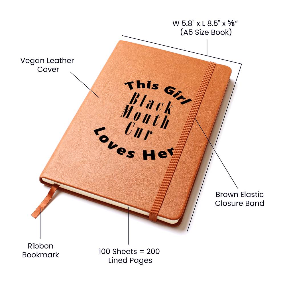 Black Mouth Cur v2 - Vegan Leather Journal