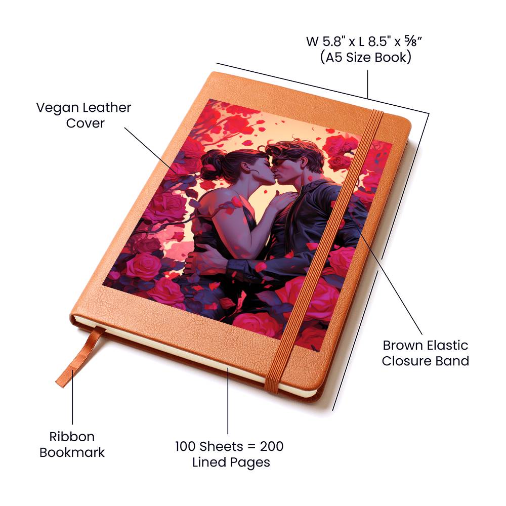 Valentine's Day Art 122 - Vegan Leather Journal
