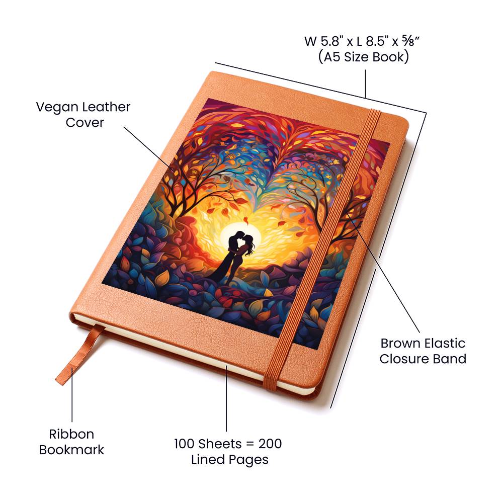 Valentine's Day Art 206 - Vegan Leather Journal