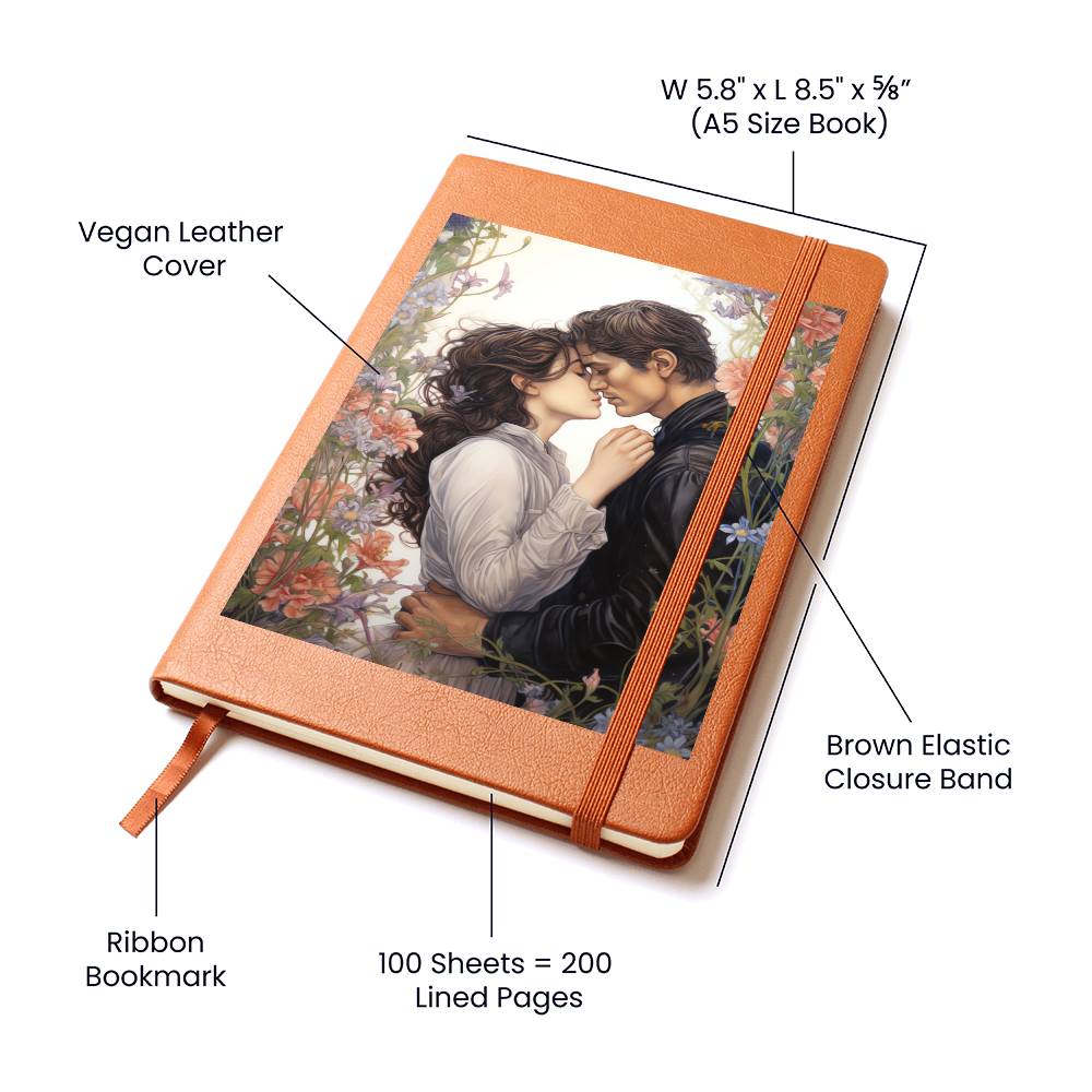 Valentine's Day Art 300 - Vegan Leather Journal