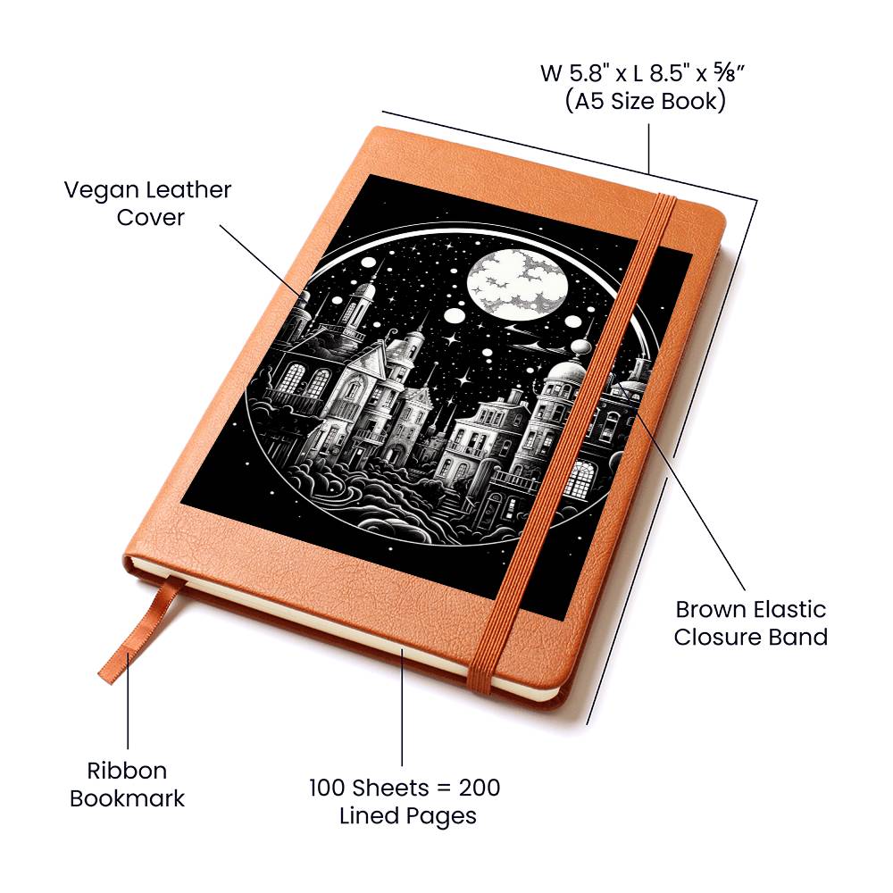 Minimalist BOHO Art 079 - Vegan Leather Journal