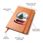 Watercolor Christmas Snow Globe 042 - Vegan Leather Journal