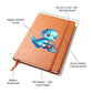 Colorful Baby Dinosaur 013 - Vegan Leather Journal