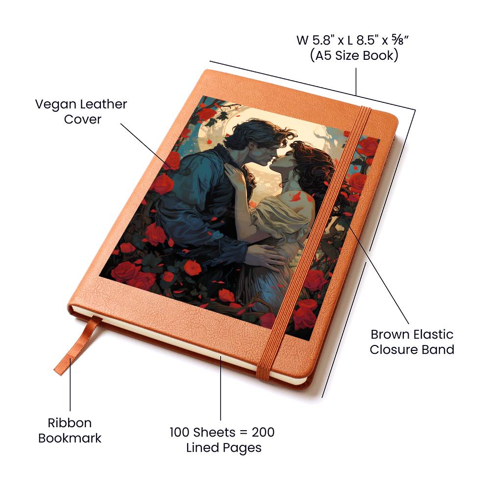Valentine's Day Art 031 - Vegan Leather Journal