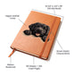 Newfoundland Peeking - Vegan Leather Journal