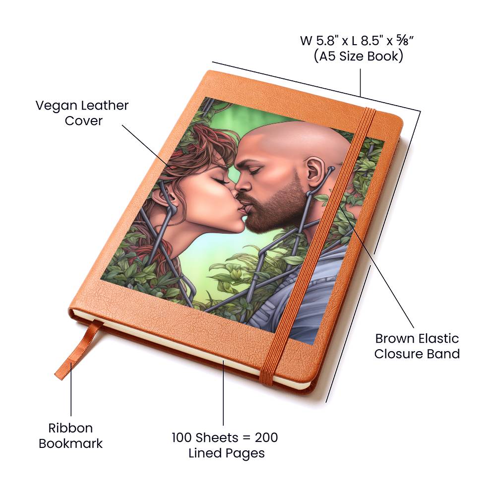 Valentine's Day Art 007 - Vegan Leather Journal