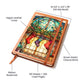 Christmas Stained Glass Design 015 - Vegan Leather Journal