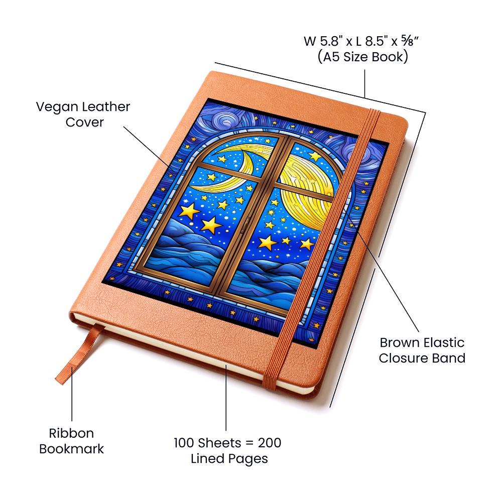 Minimalist BOHO Art 049 - Vegan Leather Journal