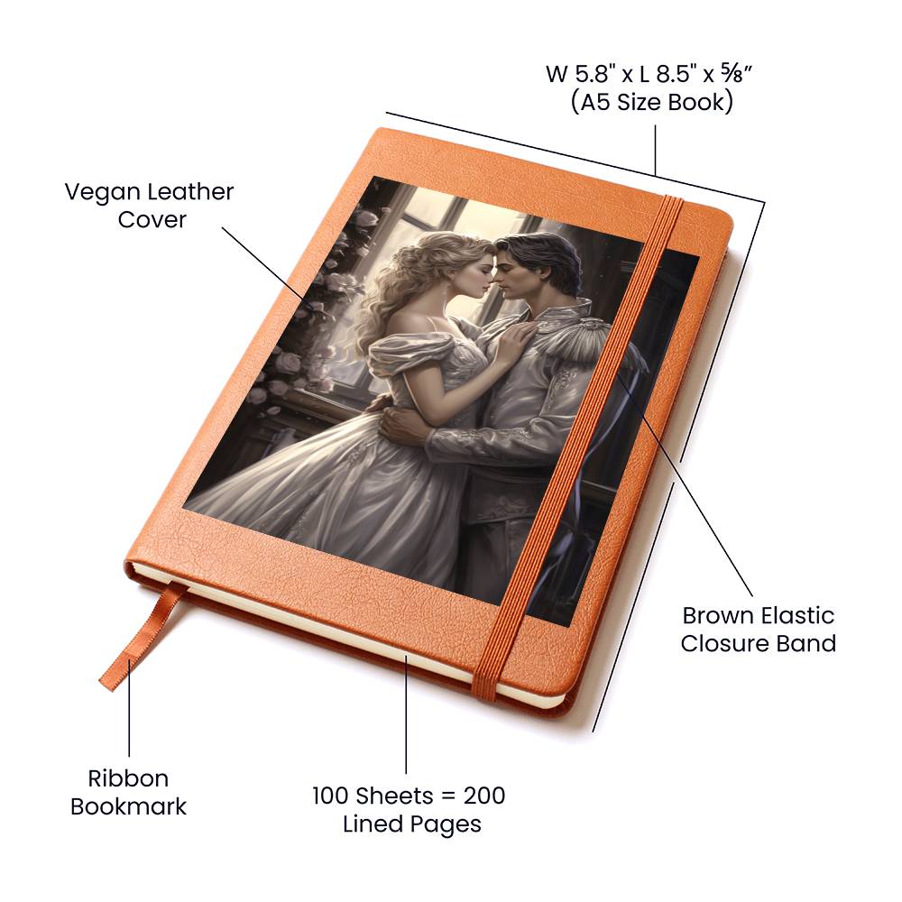 Valentine's Day Art 012 - Vegan Leather Journal