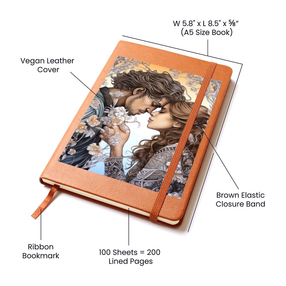Valentine's Day Art 198 - Vegan Leather Journal