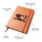 Labrador Retriever Peeking - Vegan Leather Journal