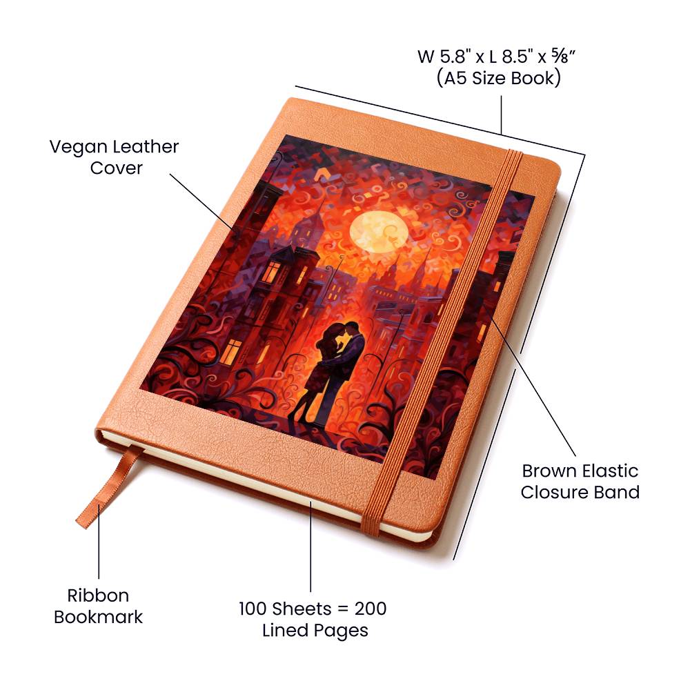 Valentine's Day Art 142 - Vegan Leather Journal