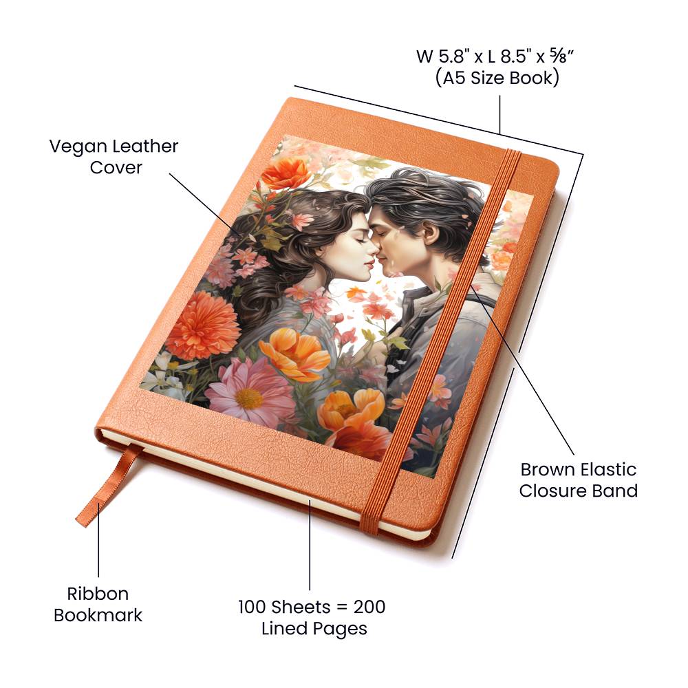 Valentine's Day Art 096 - Vegan Leather Journal