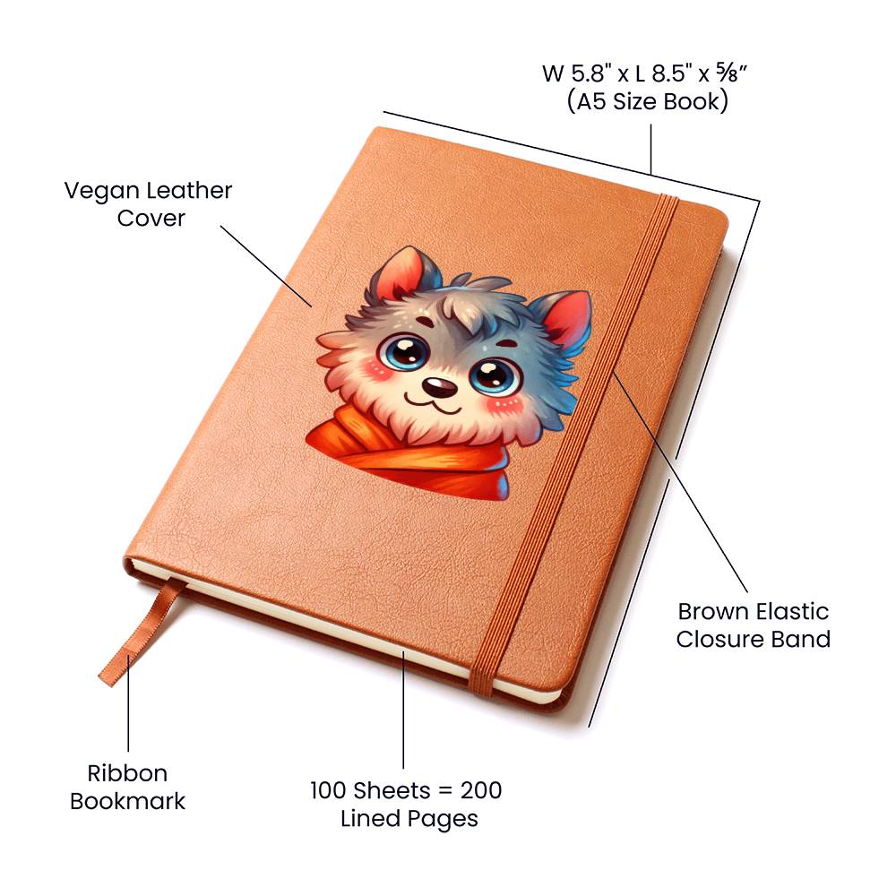 Cute Halloween Sticker 080 - Vegan Leather Journal