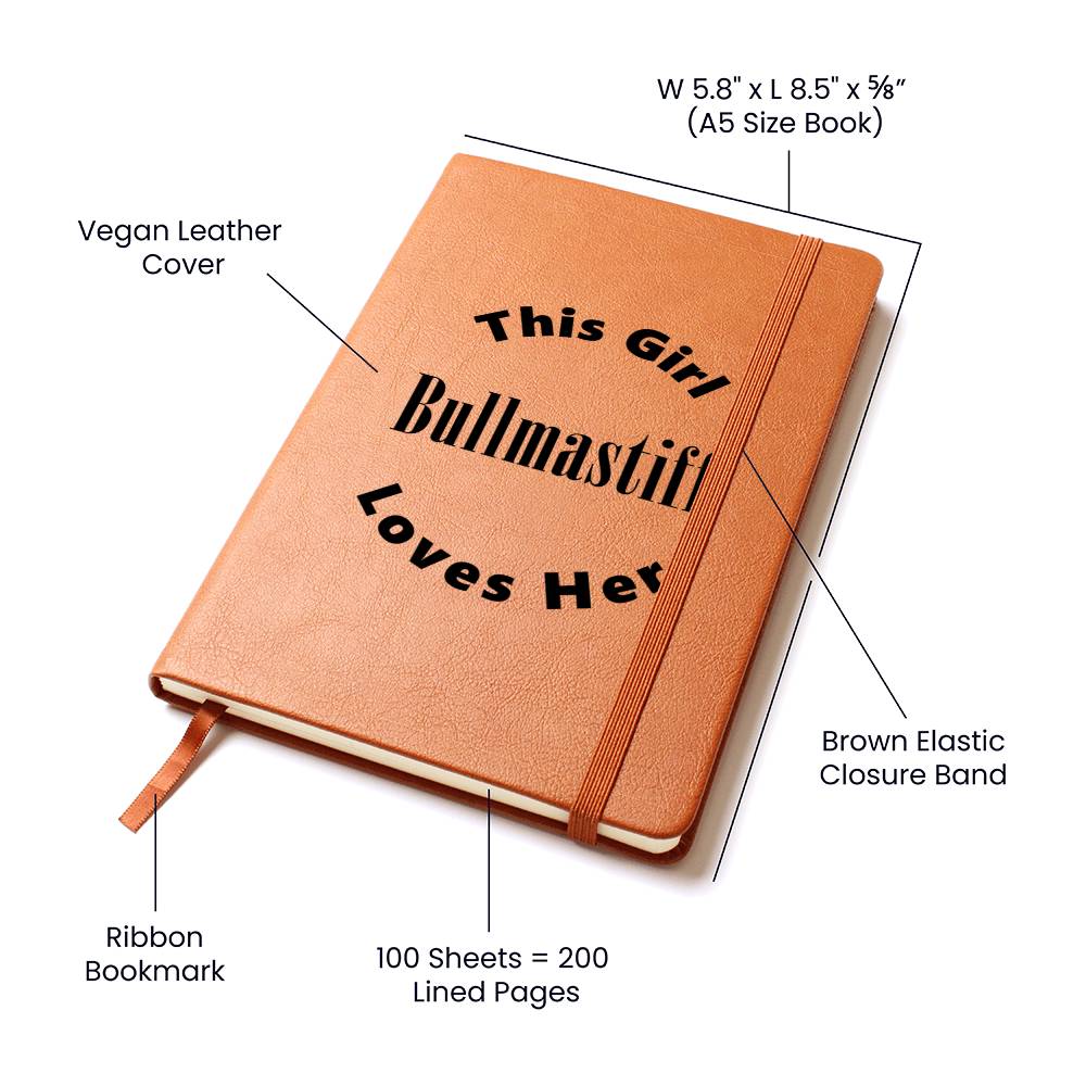 Bullmastiff v2 - Vegan Leather Journal