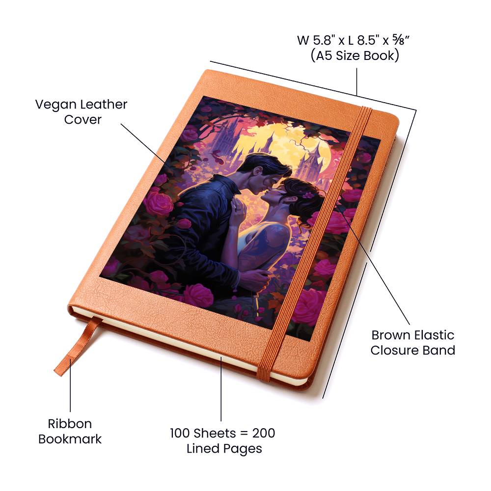 Valentine's Day Art 074 - Vegan Leather Journal