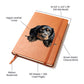 Gordon Setter Peeking - Vegan Leather Journal