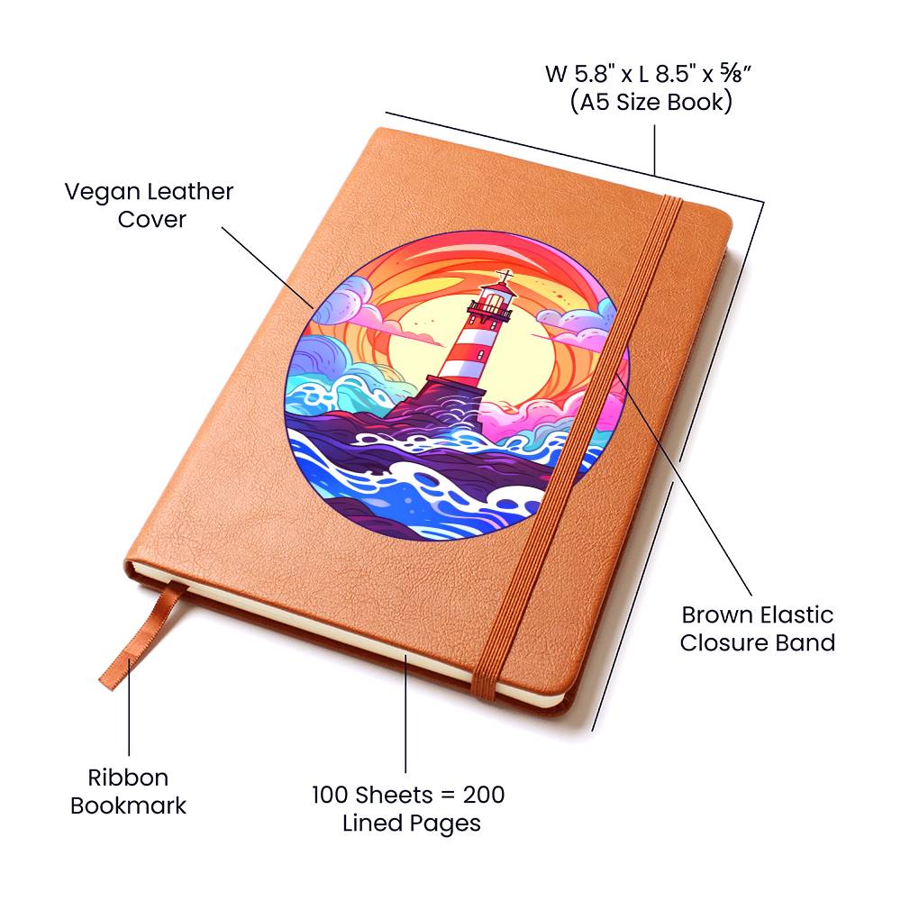 Minimalist BOHO Art 073 - Vegan Leather Journal