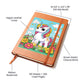 Cute Unicorn 113 - Vegan Leather Journal