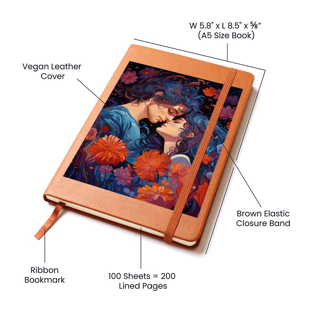 Valentine's Day Art 482 - Vegan Leather Journal