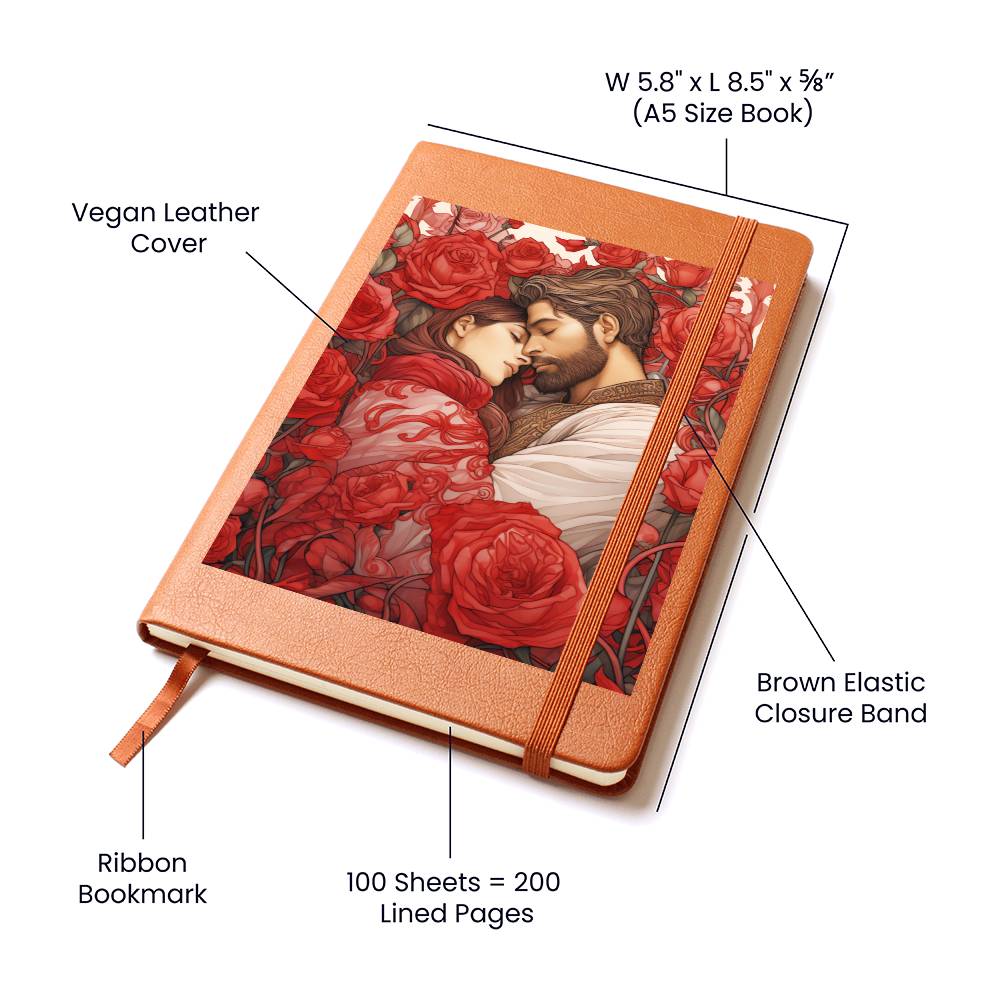 Valentine's Day Art 308 - Vegan Leather Journal