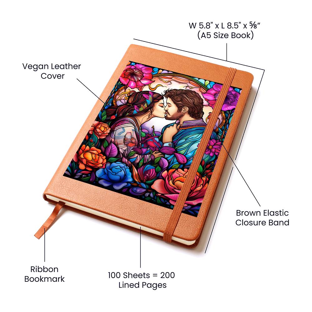 Valentine's Day Art 264 - Vegan Leather Journal