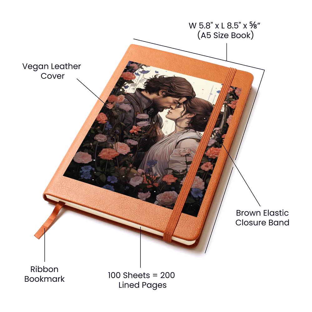 Valentine's Day Art 205 - Vegan Leather Journal