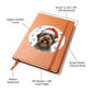 Christmas Dog - Wirehaired Pointing Griffon - Vegan Leather Journal