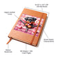 Valentine's Day Dog And Zipper 018 - Vegan Leather Journal
