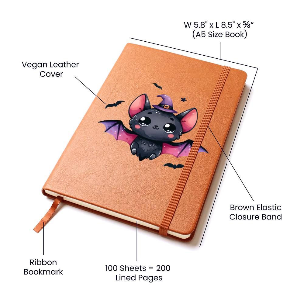 Cute Halloween Sticker 083 - Vegan Leather Journal